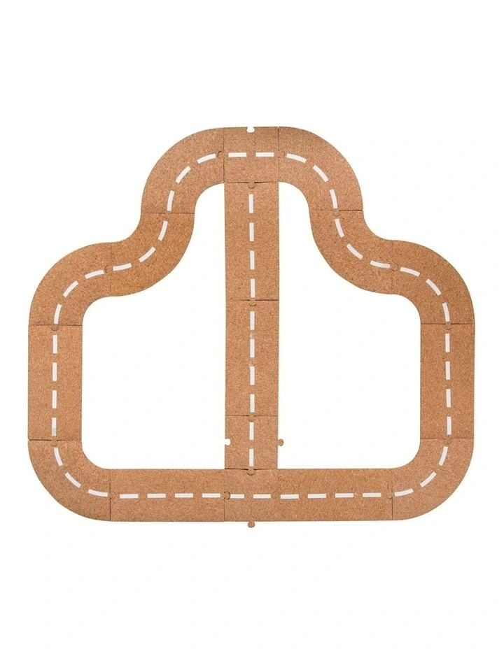 17pc Cruisin Cork Road Set Kids/Children Wooden Interactive Toy 3  image 2