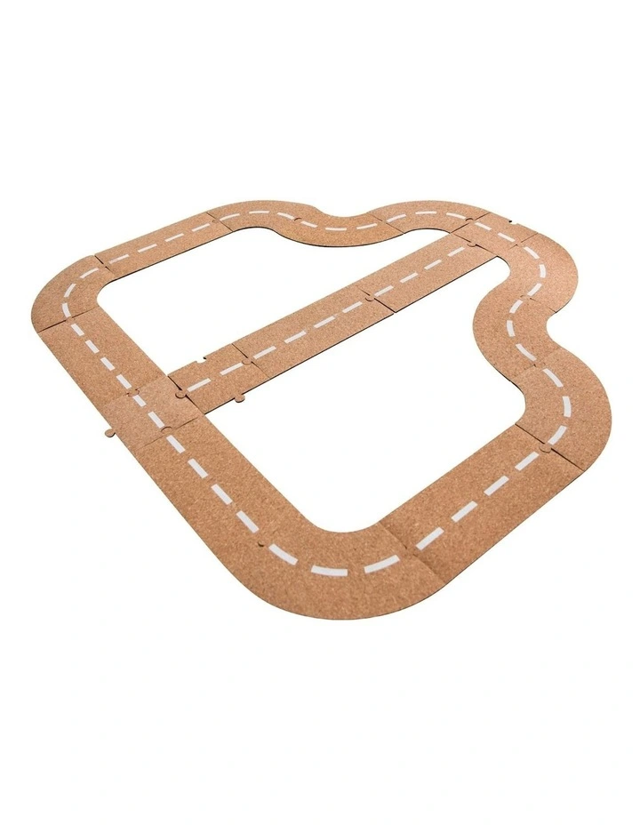 17pc Cruisin Cork Road Set Kids/Children Wooden Interactive Toy 3  image 3