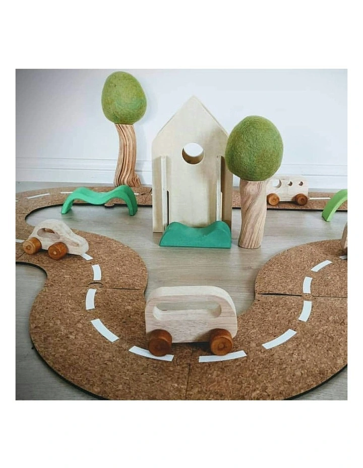 17pc Cruisin Cork Road Set Kids/Children Wooden Interactive Toy 3  image 4