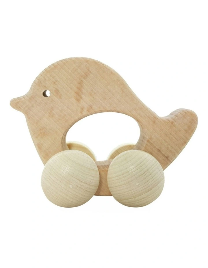 Wooden Rolli Bird Play Fun 10cm 10m+ image 1