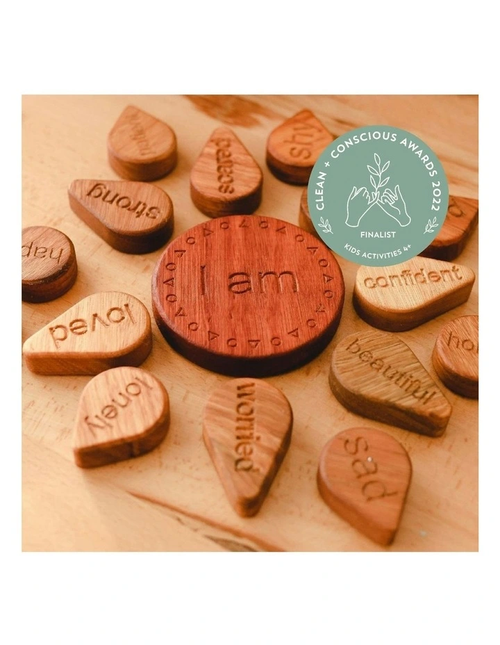 I am Mandala Emotions Fun Play Wooden Puzzle Toy 3y+ 16 Piece image 2