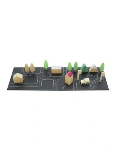 Gg Machi Magnetic Town Tiny Fun Wooden Pretend Toy 3y+