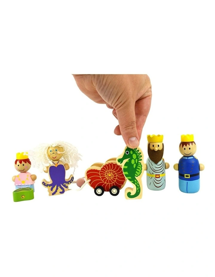 Wooden Mermaid Sea Pretend Playset 3y+ 25cm image 4