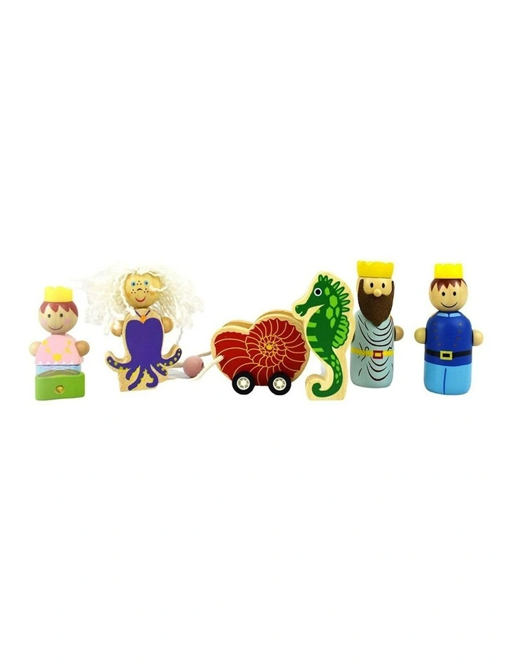 Wooden Mermaid Sea Pretend Playset 3y+ 25cm image 7