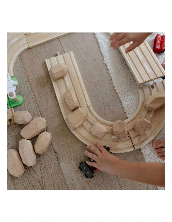 Wooden Stacking Stones Fun Activity Play 2+ 14 Piece image 4