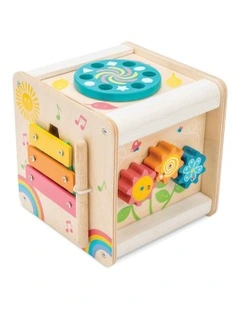 Petilou Petit Activity Educational Wooden Cube Toy 2y+