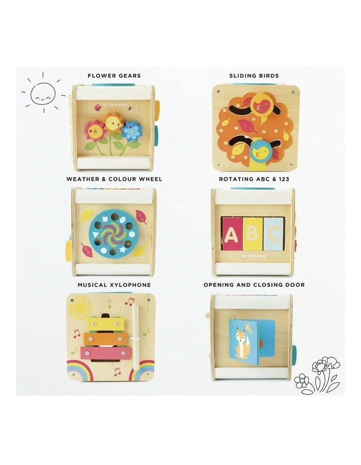 Petilou Petit Activity Educational Wooden Cube Toy 2y+ image 3