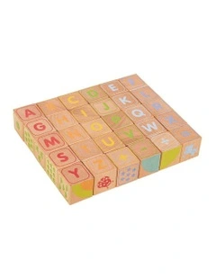 ABC Alphabet Wooden Blocks 2+ 30 Piece