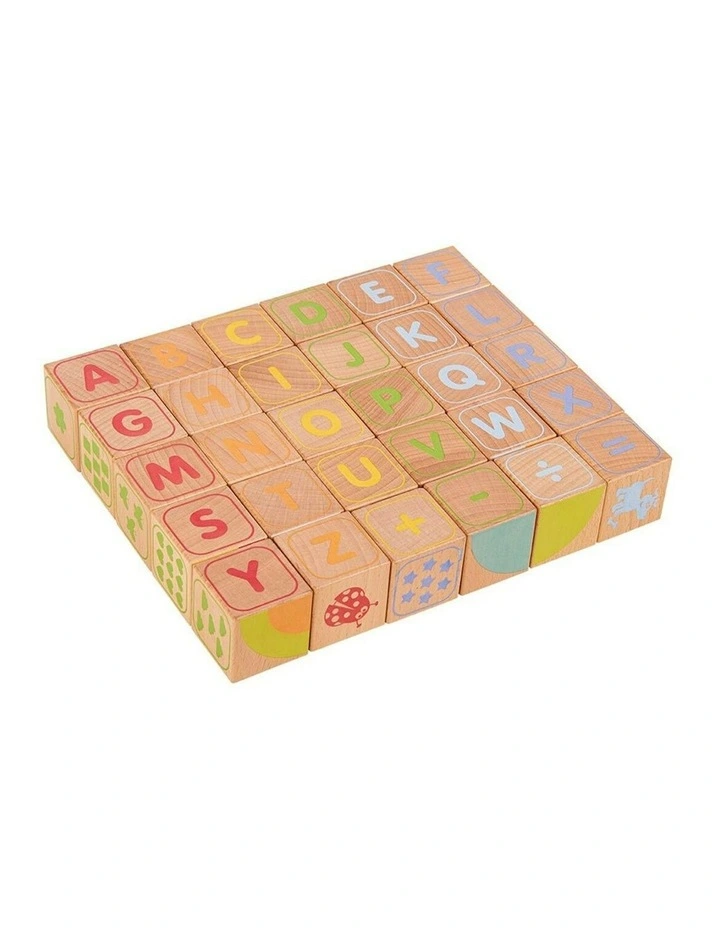 ABC Alphabet Wooden Blocks 2+ 30 Piece image 1