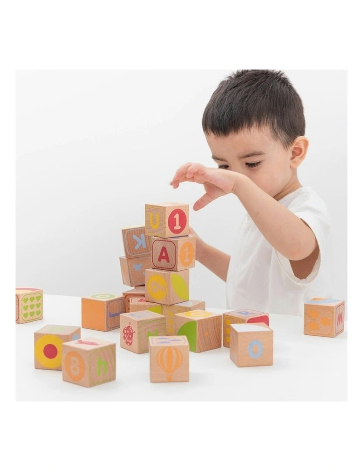 ABC Alphabet Wooden Blocks 2+ 30 Piece image 4