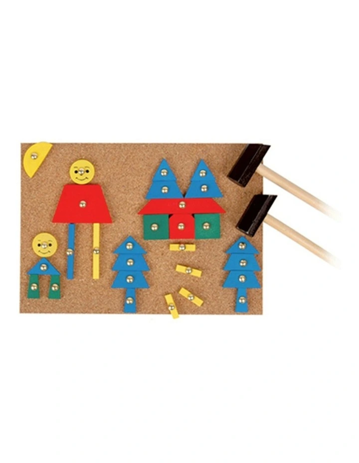 Tap A Shape Wooden Toy Activity Game 3+ image 1
