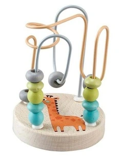 Giraffe Jungle Animal Small Roller Coaster Bead Maze Kids Toy 12m+