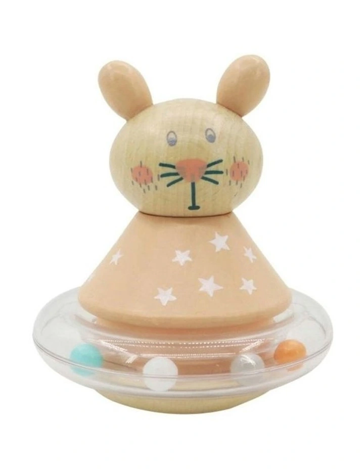 Wooden Animal Roly-Poly Toy Rabbit Toy 0+ image 1
