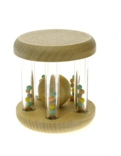 Calm and Breezy Wooden with Rainbow Bead Play Toy 0+