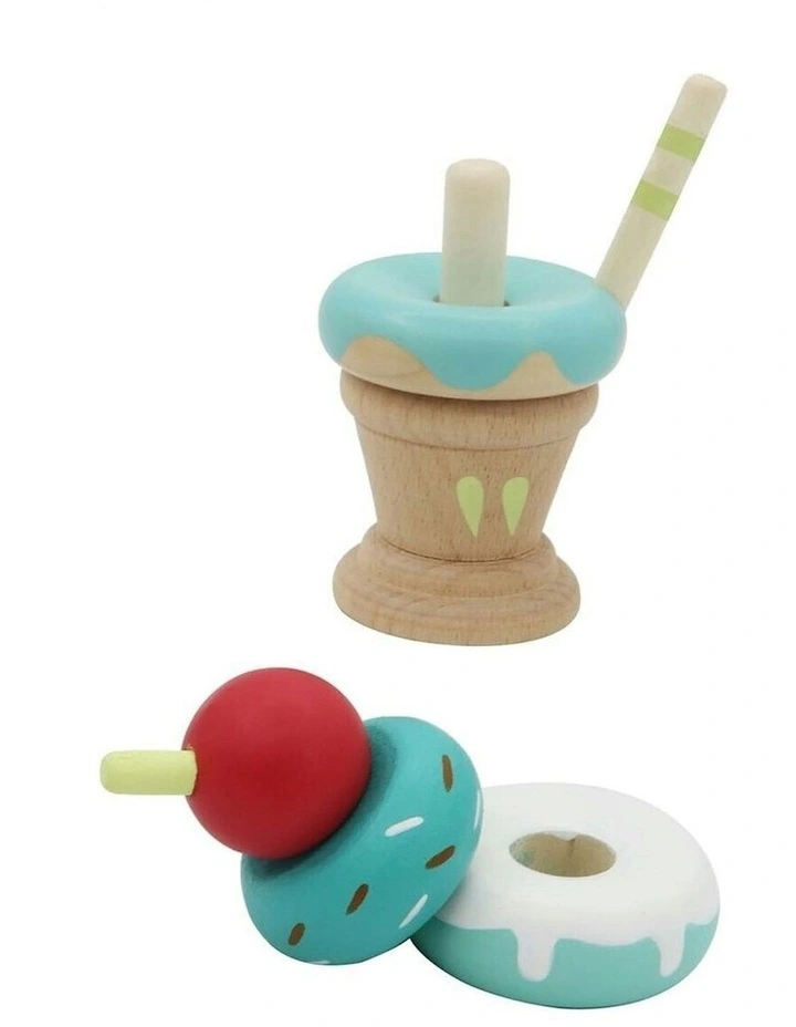 Calm and Breezy Stacking Icecream Play Toy Mint 10m+ image 2