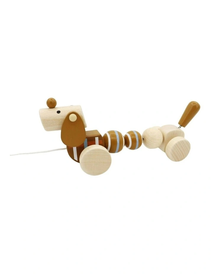 Calm and Breezy Pull Along Sausage Dog Play Toy 12m+ 23cm image 1