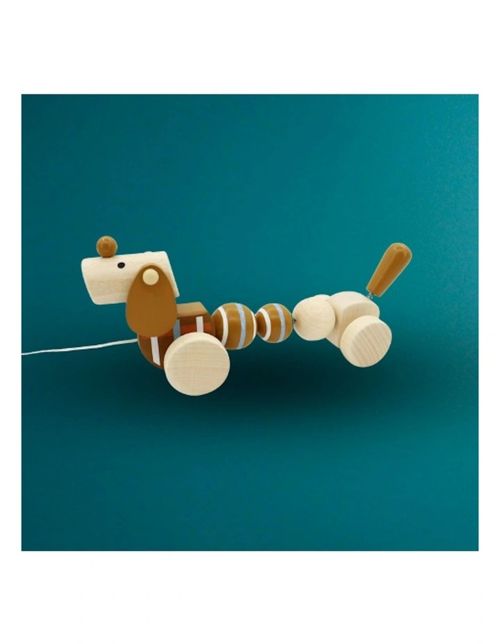 Calm and Breezy Pull Along Sausage Dog Play Toy 12m+ 23cm image 6