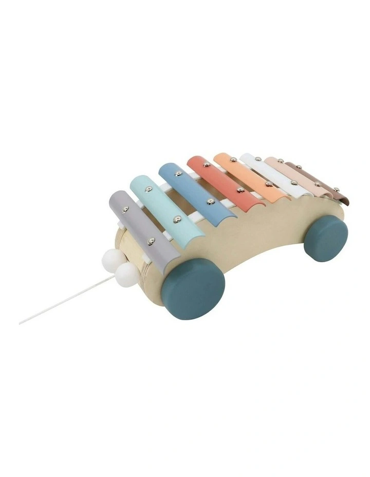Toddler Calm and Breezy Pull Along Xylophone Car Play Toy 18m+ image 1