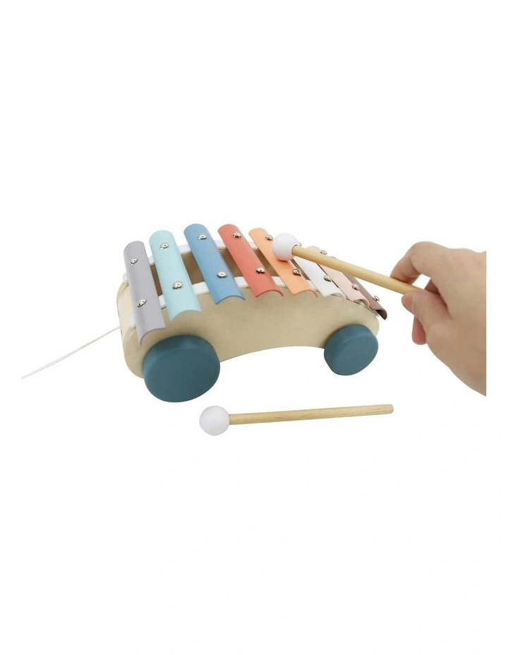 Toddler Calm and Breezy Pull Along Xylophone Car Play Toy 18m+ image 3