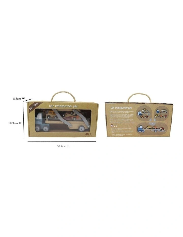 Wooden Calm and Breezy Car Carrier Play Toy 46.3cm 3+ image 3