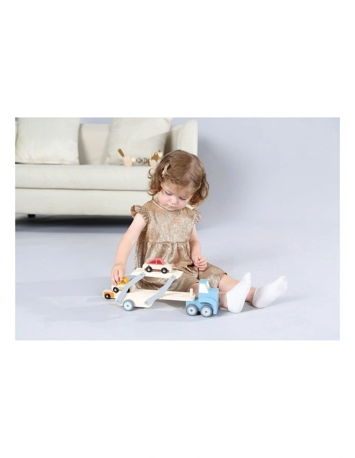 Wooden Calm and Breezy Car Carrier Play Toy 46.3cm 3+ image 4