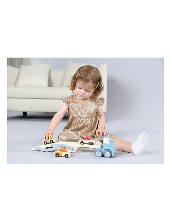 Wooden Calm and Breezy Car Carrier Play Toy 46.3cm 3+ image 5