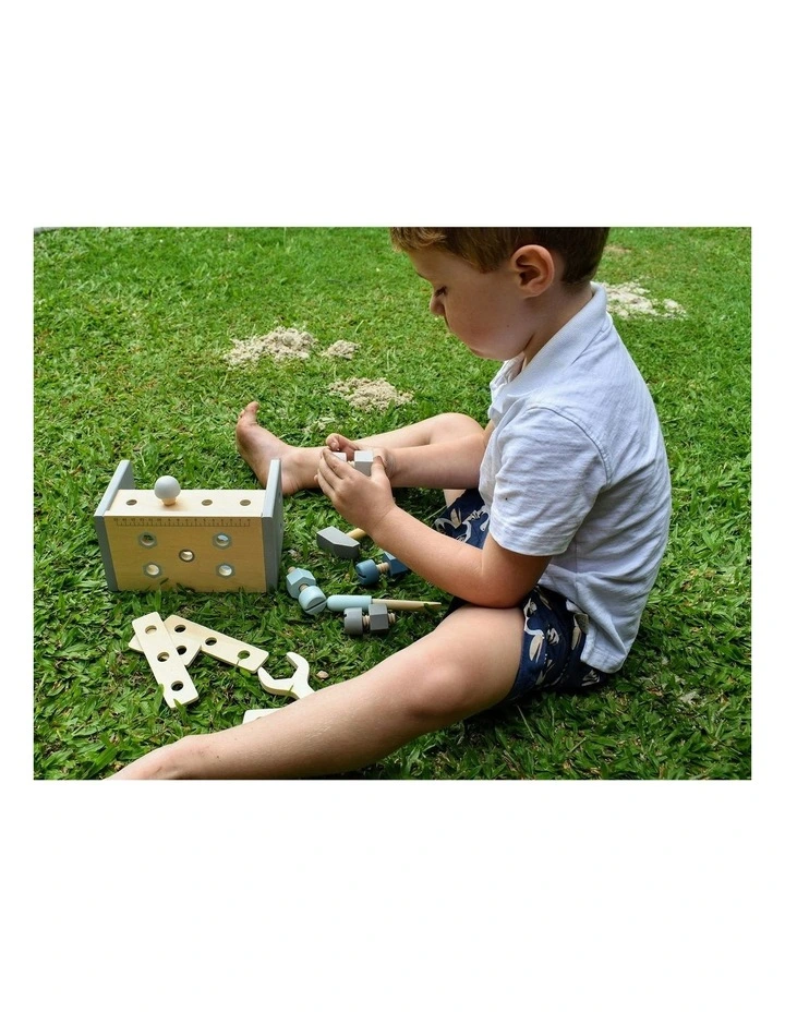 Calm and Breezy 2 In 1 Toolbox and Tool Bench Pretend Play Toy 18m+ image 3