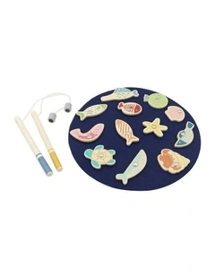 Calm and Breezy Fishing Magnetic Pretend Play Wooden Toy 20cm 2+