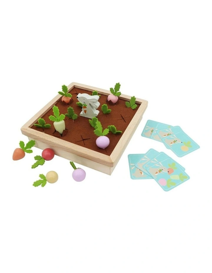 Wooden Radish Farm Educational Memory Game 20.5cm 3+ image 1