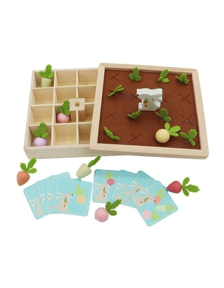 Wooden Radish Farm Educational Memory Game 20.5cm 3+ image 2