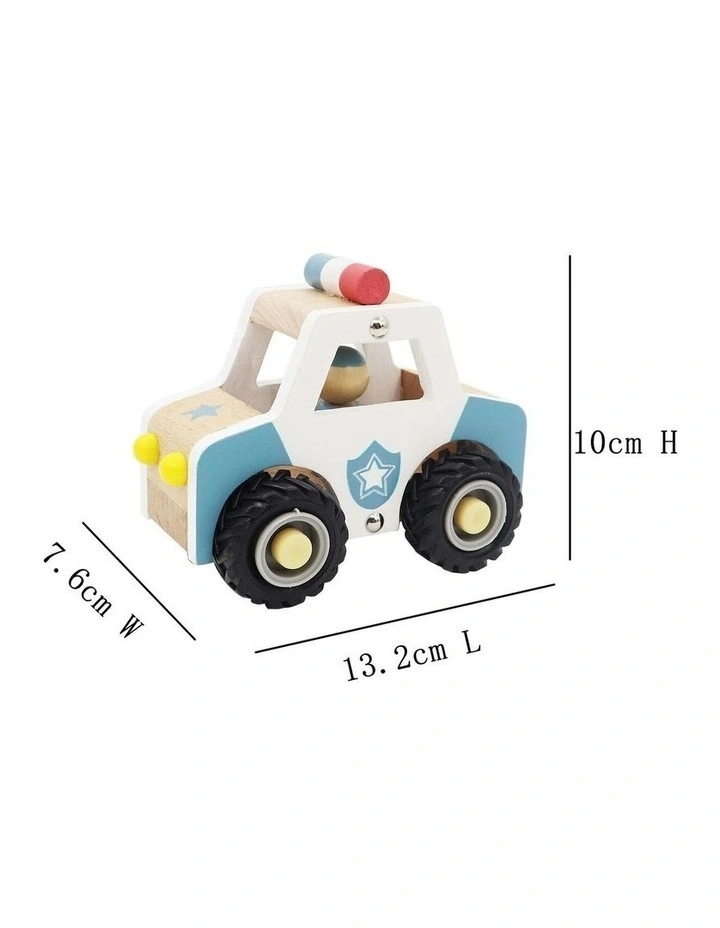 Calm And Breezy Wooden Police Car Toy image 2