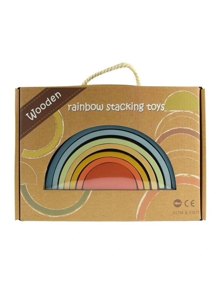 Toddler Fun Wooden Stacking Toy image 2