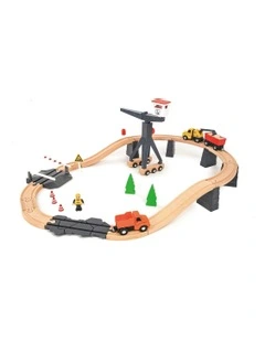 Construction Yard Vehicles Track Fun Playset