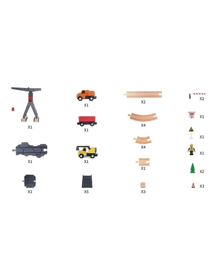 Construction Yard Vehicles Track Fun Playset image 2