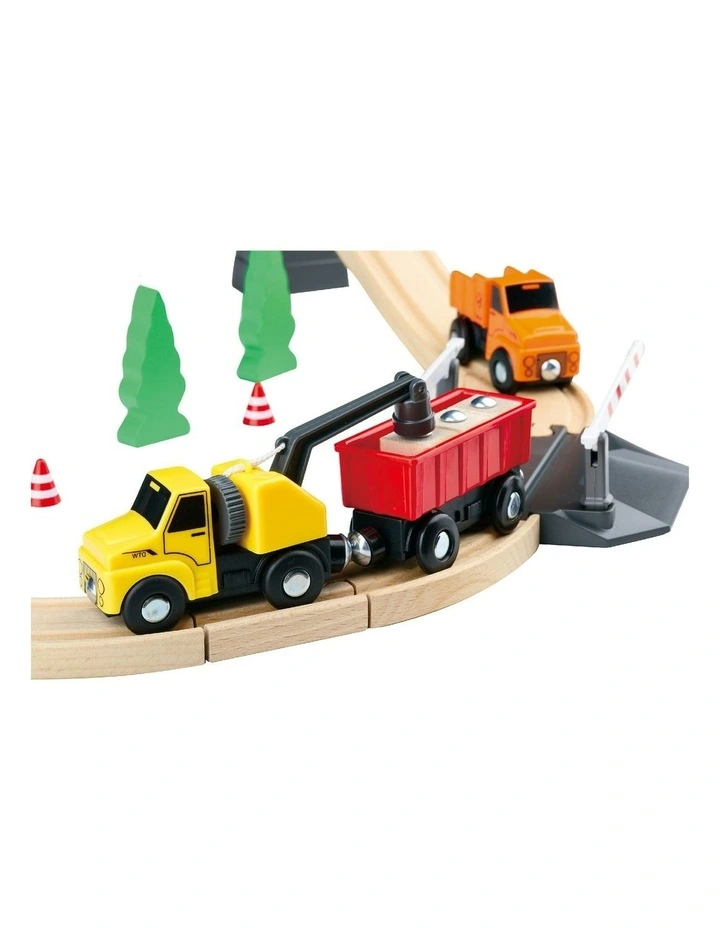 Construction Yard Vehicles Track Fun Playset image 4