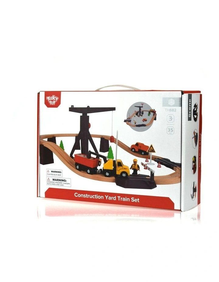 Construction Yard Vehicles Track Fun Playset image 7