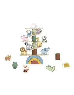 My Forest Friends Animals Wooden Stacking Build Game Fun Toy