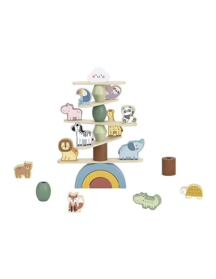 My Forest Friends Animals Wooden Stacking Build Game Fun Toy image 1