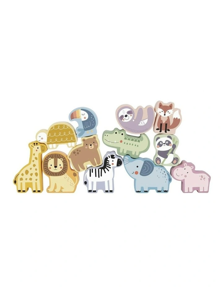 My Forest Friends Animals Wooden Stacking Build Game Fun Toy image 2