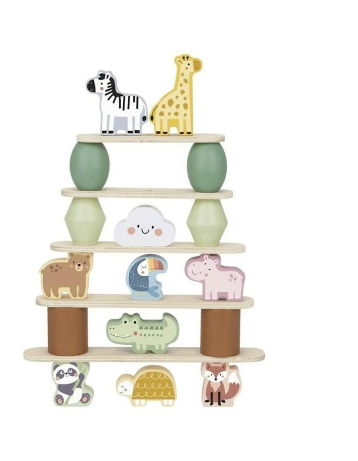 My Forest Friends Animals Wooden Stacking Build Game Fun Toy image 3