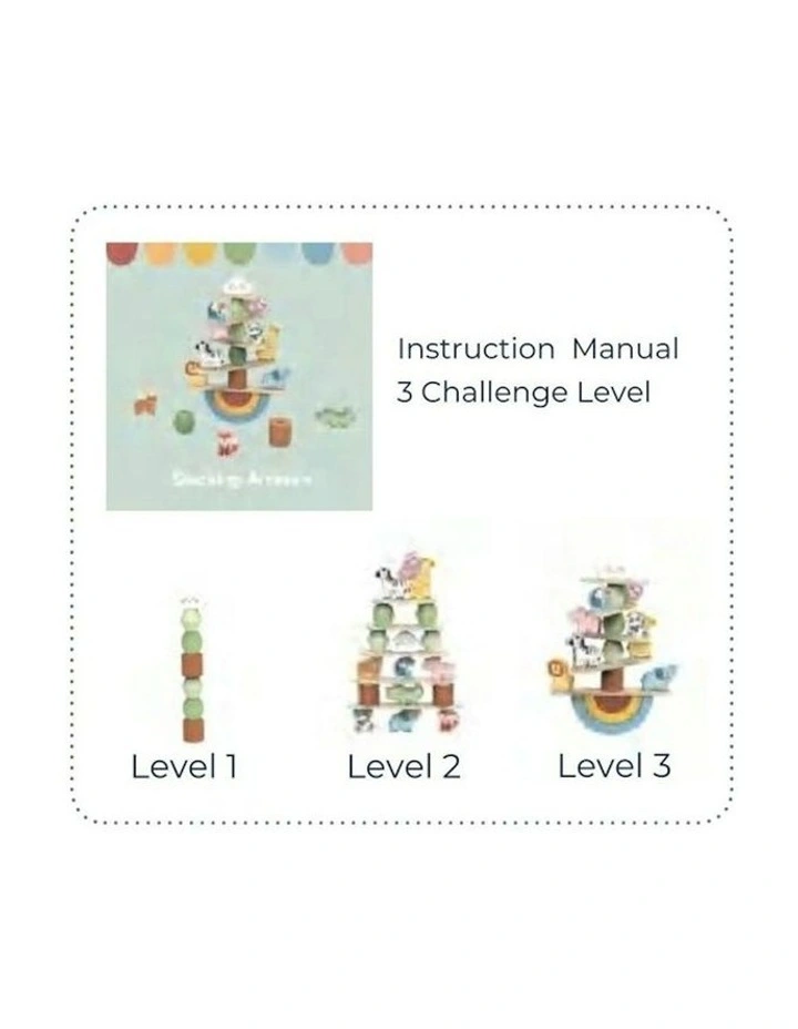 My Forest Friends Animals Wooden Stacking Build Game Fun Toy image 4