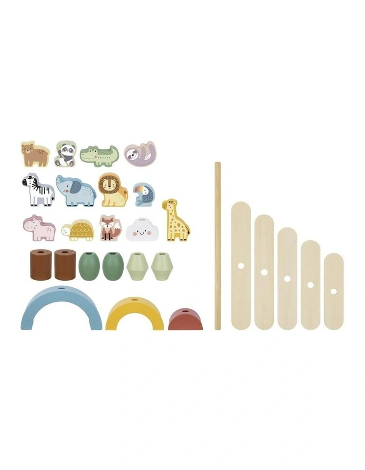 My Forest Friends Animals Wooden Stacking Build Game Fun Toy image 5