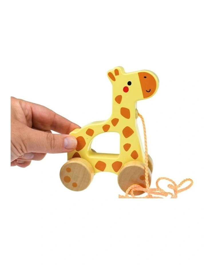 My Forest Friends Wooden Pull Along Giraffe Toy image 4