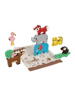 Wooden Stacking Animals Blocks Baby Toy