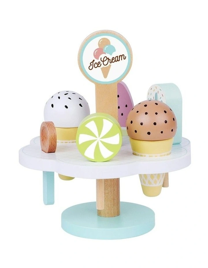 Wooden Ice Cream Children Pretend Play Set image 1