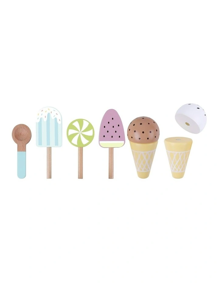 Wooden Ice Cream Children Pretend Play Set image 3