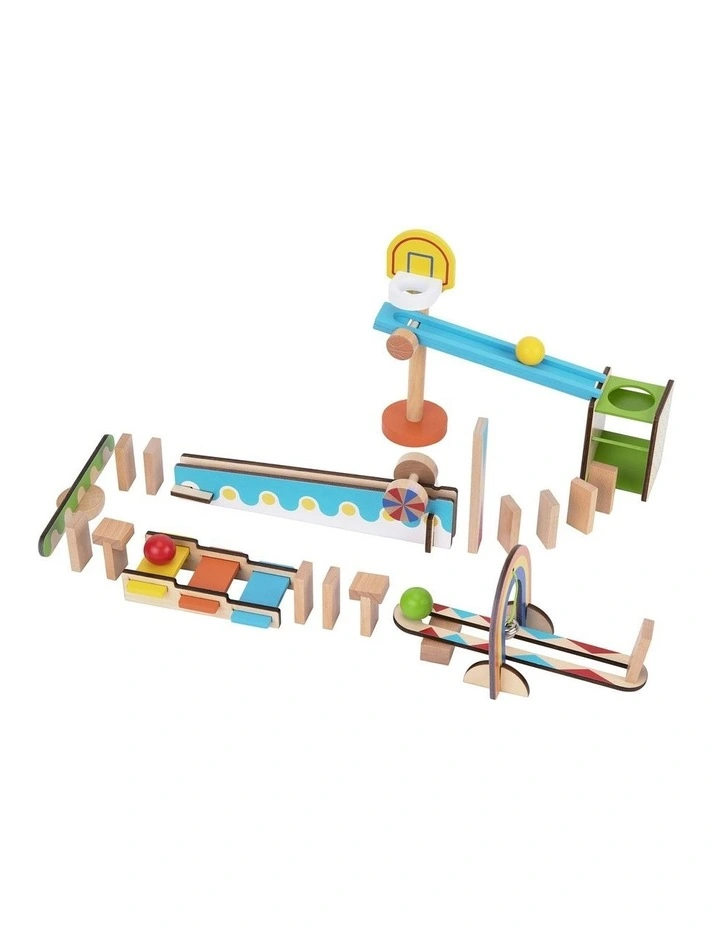 Domino Run Building Set 55 Pieces image 2