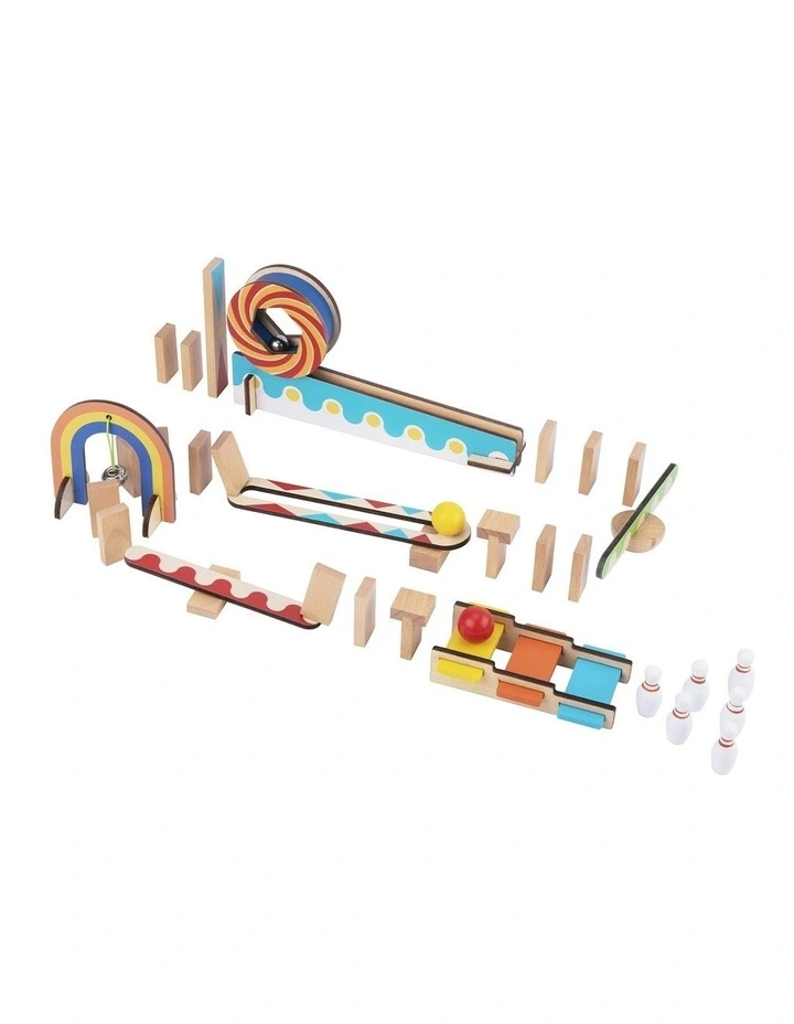 Domino Run Building Set 55 Pieces image 3