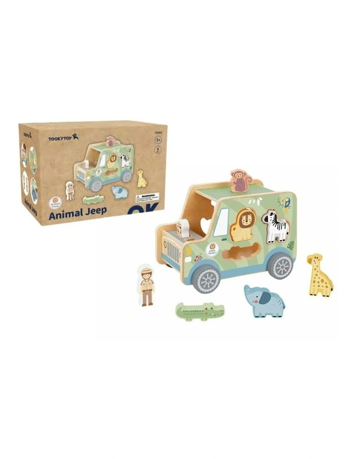 Wooden Animal Jeep Fun Play Set image 2