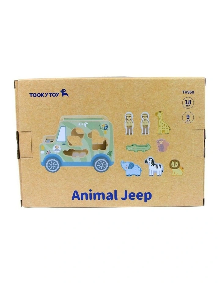 Wooden Animal Jeep Fun Play Set image 5